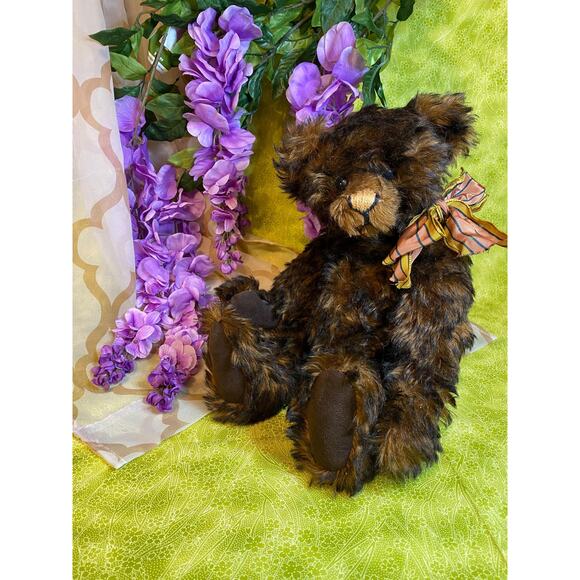 Artist Handmade Mohair Teddy Bear Ruthie O'Neill Teddy Loves Company 14" 1990s - Picture 3 of 10